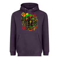 Plum black vibes only Heavyweight Hoodie - texasbilliewilder