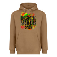 Toasted Coconut black vibes only Heavyweight Hoodie - texasbilliewilder
