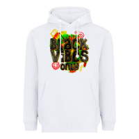 White black vibes only Heavyweight Hoodie - texasbilliewilder