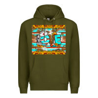 Army Green western love nurse tumbler Premium Hoodie - BundleAndBundleShop