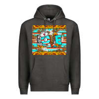 Charcoal Heather western love nurse tumbler Premium Hoodie - BundleAndBundleShop