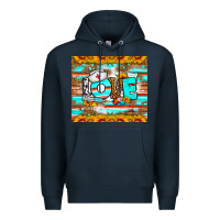 Navy western love nurse tumbler Premium Hoodie - BundleAndBundleShop