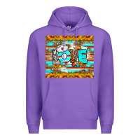 Purple western love nurse tumbler Premium Hoodie - BundleAndBundleShop