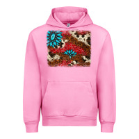Fuchsia Pink gemstone cowhide background Urban Hoodie - AdoDesignShop