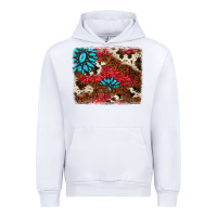 White gemstone cowhide background Urban Hoodie - AdoDesignShop