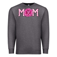 Charcoal Heather breast cancer mom Premium Sweatshirt - RanaPortraitStore