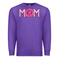 Purple breast cancer mom Premium Sweatshirt - RanaPortraitStore