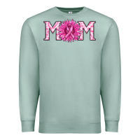 Seafoam breast cancer mom Premium Sweatshirt - RanaPortraitStore