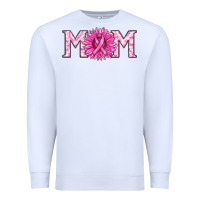 White breast cancer mom Premium Sweatshirt - RanaPortraitStore