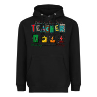 Black battery life of a teacher Heavyweight Hoodie - Zillion Design Studio