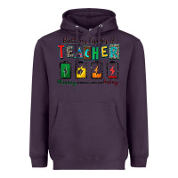 Plum battery life of a teacher Heavyweight Hoodie - Zillion Design Studio