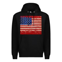 Black american flag tumbler Premium Hoodie - JahusDesignShop