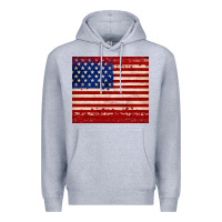 Heather Grey american flag tumbler Premium Hoodie - JahusDesignShop
