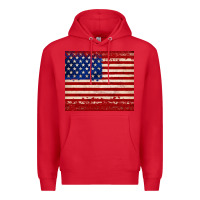 Red american flag tumbler Premium Hoodie - JahusDesignShop