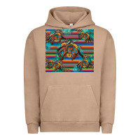 Pigment Burro bucking bronco serape turquoise Urban Hoodie - Artiststas
