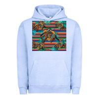 Pigment Grape Ice bucking bronco serape turquoise Urban Hoodie - Artiststas