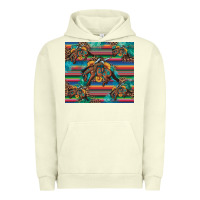 Pigment Pistachio bucking bronco serape turquoise Urban Hoodie - Artiststas