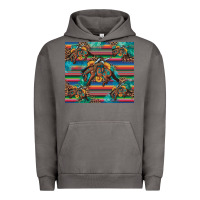 Pigment Tornado bucking bronco serape turquoise Urban Hoodie - Artiststas