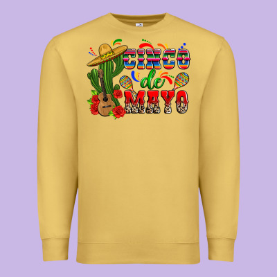 Cinco De Mayo Cactus Premium Sweatshirt Designed By Zillion Design Studio