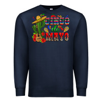 Navy cinco de mayo cactus Premium Sweatshirt - Zillion Design Studio