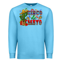 Ocean Blue cinco de mayo cactus Premium Sweatshirt - Zillion Design Studio