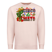 Pale Pink cinco de mayo cactus Premium Sweatshirt - Zillion Design Studio