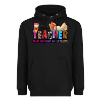 Black this teacher wears her heart on her sleeve Heavyweight Hoodie - Zillion Design Studio