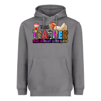 Storm this teacher wears her heart on her sleeve Heavyweight Hoodie - Zillion Design Studio