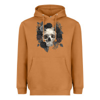 Meerkat Floral skull Heavyweight Hoodie - RanaPortraitStore