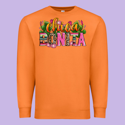 Chica Bonita Premium Sweatshirt Designed By Zillion Design Studio