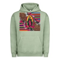 Pigment Oil Green our lady of guadalupe serape background tumbler Urban Hoodie - Artiststas