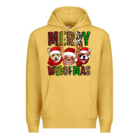 Antique Gold merry woofmas dogs Premium Hoodie - Jasminsmagicworld