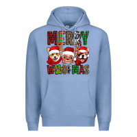Colony Blue merry woofmas dogs Premium Hoodie - Jasminsmagicworld
