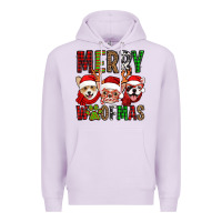 Lilac merry woofmas dogs Premium Hoodie - Jasminsmagicworld