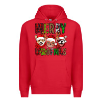 Red merry woofmas dogs Premium Hoodie - Jasminsmagicworld
