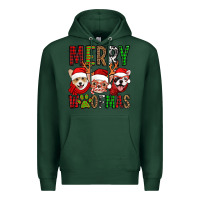 Sports Green merry woofmas dogs Premium Hoodie - Jasminsmagicworld