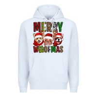 White merry woofmas dogs Premium Hoodie - Jasminsmagicworld