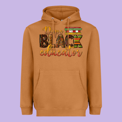 Heavyweight Hoodie dope black educator