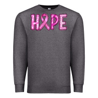 Charcoal Heather breast cancer hope Premium Sweatshirt - RanaPortraitStore