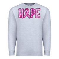 Heather Grey breast cancer hope Premium Sweatshirt - RanaPortraitStore