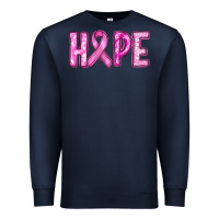 Navy breast cancer hope Premium Sweatshirt - RanaPortraitStore