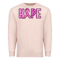 Pale Pink breast cancer hope Premium Sweatshirt - RanaPortraitStore