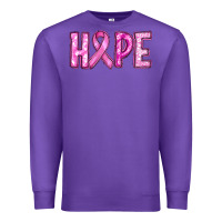 Purple breast cancer hope Premium Sweatshirt - RanaPortraitStore