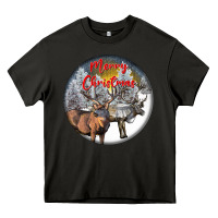 Asphalt mule buck deer christmas Heavy Core Tee - LillyAllenDesigns