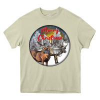 Mossy mule buck deer christmas Heavy Core Tee - LillyAllenDesigns