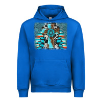 Cobalt cross gemstone background Urban Hoodie - AdoDesignShop