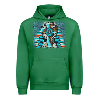 Emerald cross gemstone background Urban Hoodie - AdoDesignShop