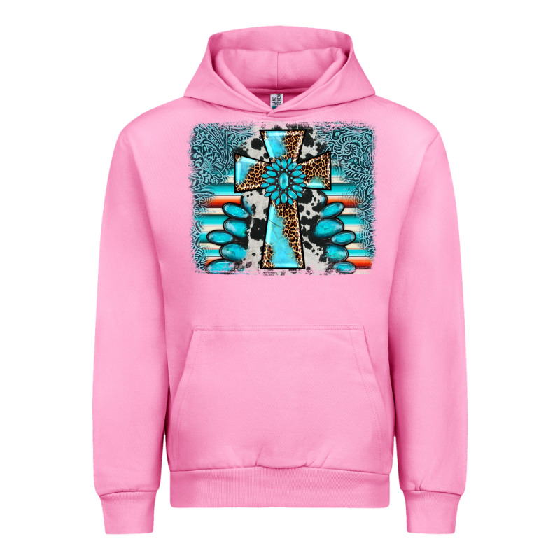 Cross Gemstone Background Urban Hoodie by AdoDesignShop | Teevron