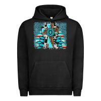 Pigment Black cross gemstone background Urban Hoodie - AdoDesignShop