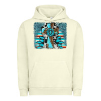 Pigment Pistachio cross gemstone background Urban Hoodie - AdoDesignShop